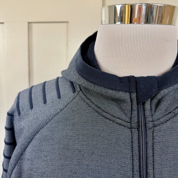 Smartwool Jacket Mens XXL Gray Intraknit Merino Wool Fleece Full Zip Hoodie - Picture 2 of 8